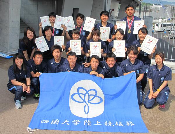陸上競技部の学生が中四国学生対校選手権大会（中四国インカレ）で入賞しました