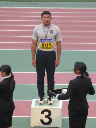 陸上競技部の学生が日本学生個人選手権大会で入賞しました