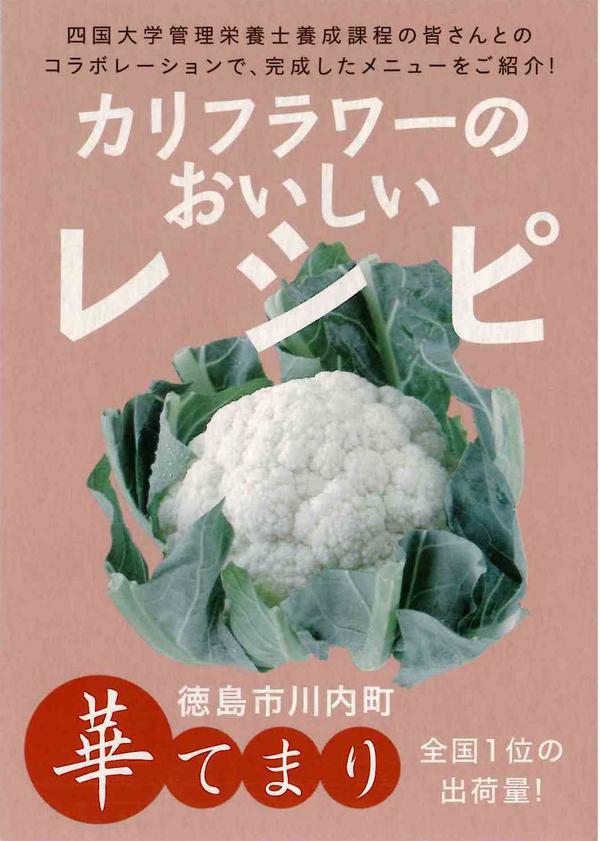 管理栄養士養成課程の学生がja徳島市川内支所と協同しカリフラワーレシピを考案しました 四国大学