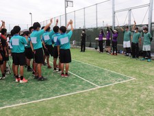 ソフトテニス部の選手が「ソフトテニス体験・講習会 with 四国大学イーグレッツ」に講師として参加しました