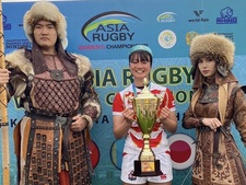 女子ラグビー部中村沙弥選手（管栄4）が女子日本代表「女子アジアラグビーチャンピオンシップ2023」で優勝しました