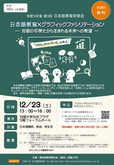 （12/23）令和５年度第3回日本語教育研修会の開催について