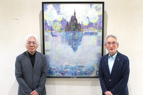 岡 英彦 名誉教授より絵画作品が寄贈されました
